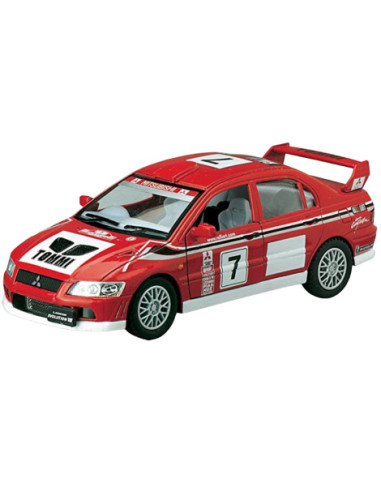 GOKI12188M,Masinuta die cast de curse, scara 1:36, 12.5 cm, Mitsubishi Lancer Evolution