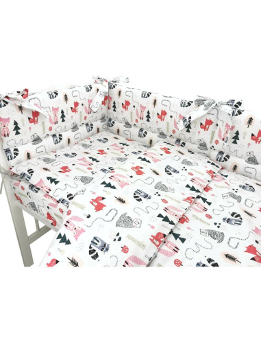 BN-6426972024778,Lenjerie patut cu 3 piese, MimiNu, Pentru patut 120x60 cm, Cu protectie laterala, Din bumbac certificat Oeko Te BN-6426972024778,Lenjerie patut cu 3 piese, MimiNu, Pentru patut 120x60 cm, Cu protectie laterala, Din bumbac certificat Oeko Te