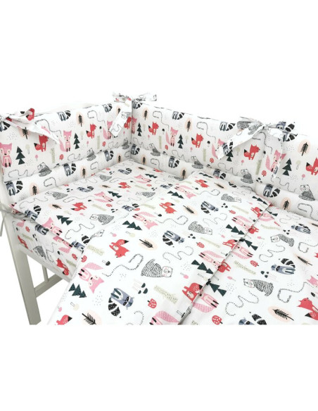 BN-6426972024778,Lenjerie patut cu 3 piese, MimiNu, Pentru patut 120x60 cm, Cu protectie laterala, Din bumbac certificat Oeko Te BN-6426972024778,Lenjerie patut cu 3 piese, MimiNu, Pentru patut 120x60 cm, Cu protectie laterala, Din bumbac certificat Oeko Te