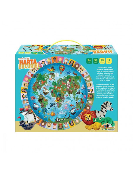 Puzzle Circular Noriel - Harta Bucuriei,NOR5427