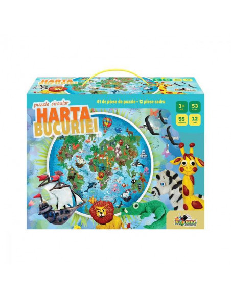 Puzzle Circular Noriel - Harta Bucuriei,NOR5427