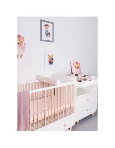 BN-W-216-000-725,Saltea de infasat, Ceba Baby, Basic, 50x70 cm, Atasabila la patut, Fara BPA, 0 luni+, Spots