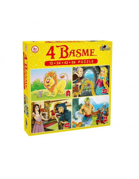 Puzzle Noriel 4 Basme Mari 12, 24, 42, 56,NOR5328
