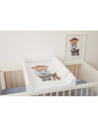 BN-W-203-132-682,Saltea de infasat, Ceba Baby, Confort, 50x70 cm, Atasabila la patut, Fara BPA, 0 luni+, Fluffy Puffy Joe