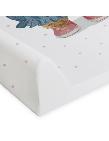 BN-W-203-132-685,Saltea de infasat, Ceba Baby, Confort, 50x70 cm, Atasabila la patut, Fara BPA, 0 luni+, Fluffy Puffy Lizzy