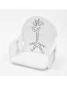 BN-51804,Husa scaun de masa, New Baby, Compatibila cu scaunul de masa Victory, Cu spatii pentru centura de siguranta, Spuma, Whi