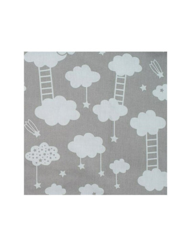 BN-42796,Set 3 piese, New Baby, Luxury, Baby Nest cu doua fete, Cu paturica si pernuta in forma de inima, Minky Heart Cloud
