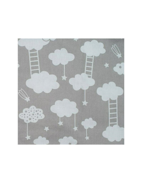 BN-42796,Set 3 piese, New Baby, Luxury, Baby Nest cu doua fete, Cu paturica si pernuta in forma de inima, Minky Heart Cloud