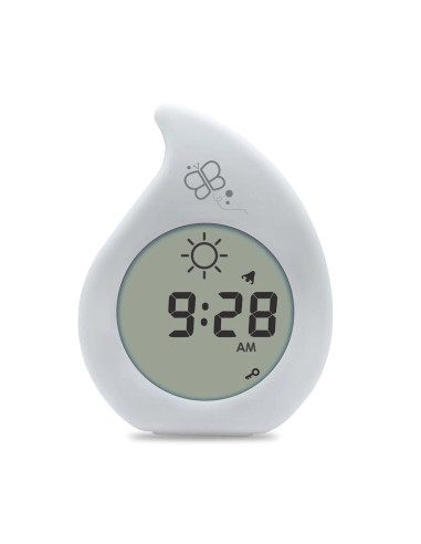 BN-BBL-B0147,Lampa de veghe, BBluv, Klock, Reincarcabila, Cu ceas desteptator, 7 niveluri de luminozitate, Cifre usor de citit, 
