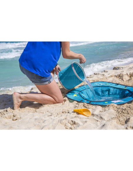 BN-BBL-B0128,Piscina copii, Bbluv, Arena, Usoara si pliabila, Include o galeata si geanta de transport, Sistem pop-up, 75x20 cm,