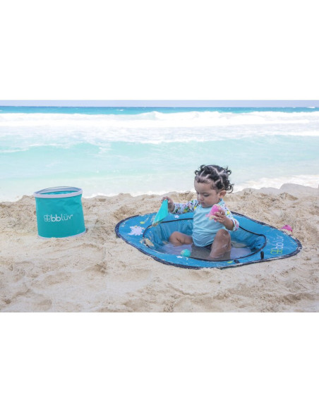 BN-BBL-B0128,Piscina copii, Bbluv, Arena, Usoara si pliabila, Include o galeata si geanta de transport, Sistem pop-up, 75x20 cm,