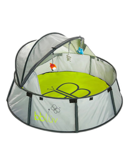 BN-BBL-B0102,Cort de joaca, BBluv, Nido, Cu plasa de tantari, Anti UV, Sistem pop-up, Ideal pentru plaja sau parc, Include 3 juc