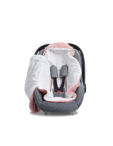 BN-877664,Saculet pentru vreme rece, Nattou, Pentru scaun auto, Universal, Material moale, 70 cm, Cu spatii pentru centurile aut