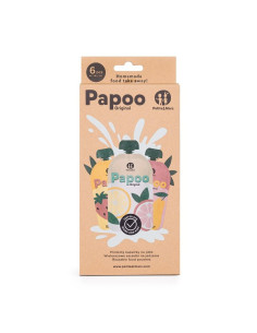 BN-901999,Set de pungi, Petite&Mars, Papoo, Pentru mancare, Reutilizabile, Perfect pentru calatorii, Fara BPA, 150 ml, Multicolo 2