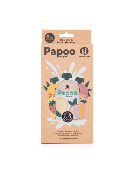 BN-901999,Set de pungi, Petite&Mars, Papoo, Pentru mancare, Reutilizabile, Perfect pentru calatorii, Fara BPA, 150 ml, Multicolo BN-901999,Set de pungi, Petite&Mars, Papoo, Pentru mancare, Reutilizabile, Perfect pentru calatorii, Fara BPA, 150 ml, Multicolo