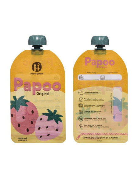 BN-901999,Set de pungi, Petite&Mars, Papoo, Pentru mancare, Reutilizabile, Perfect pentru calatorii, Fara BPA, 150 ml, Multicolo BN-901999,Set de pungi, Petite&Mars, Papoo, Pentru mancare, Reutilizabile, Perfect pentru calatorii, Fara BPA, 150 ml, Multicolo