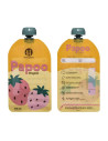 BN-901999,Set de pungi, Petite&Mars, Papoo, Pentru mancare, Reutilizabile, Perfect pentru calatorii, Fara BPA, 150 ml, Multicolo