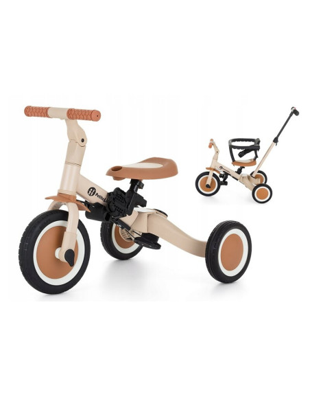 BN-613818,Tricicleta, Petite&Mars, Turbo, 5 in 1, Multifunctionala, Vehicul de impins, Bicicleta cu/fara pedale, Cu maner de ghi