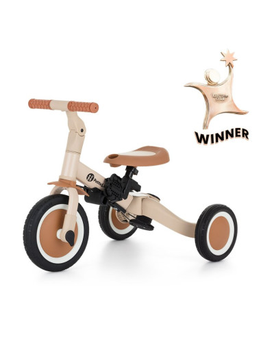 BN-613818,Tricicleta, Petite&Mars, Turbo, 5 in 1, Multifunctionala, Vehicul de impins, Bicicleta cu/fara pedale, Cu maner de ghi