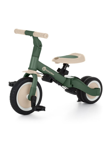 BN-613817,Tricicleta, Petite&Mars, Turbo, 5 in 1, Multifunctionala, Vehicul de impins, Bicicleta cu/fara pedale, Cu maner de ghi