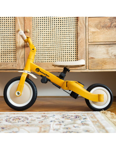 BN-613817,Tricicleta, Petite&Mars, Turbo, 5 in 1, Multifunctionala, Vehicul de impins, Bicicleta cu/fara pedale, Cu maner de ghi