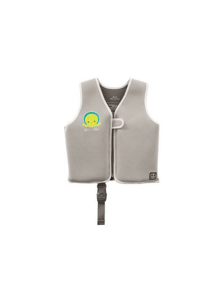 BN-BBL-B0166-GR-S,Vesta pentru inot, BBluv, Naj, Cu protectie solara SPF 50+, Neopren, Small, 1-3 ani, Grey