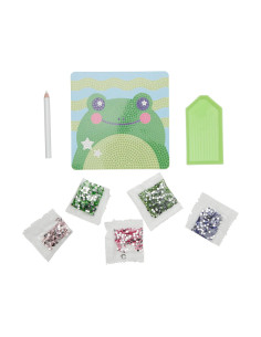 161-087,Mini Atelier creativ DIY cu diamante - Funny Frog 2