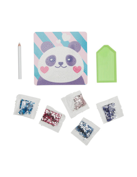 161-085,Mini Atelier creativ DIY cu diamante - Pretty Panda