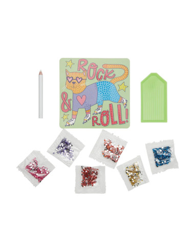 161-084,Mini Atelier creativ DIY cu diamante - Rolling Rocker