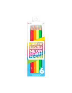 128-167,Creioane Colorate Neon Jumbo Brights - set de 6