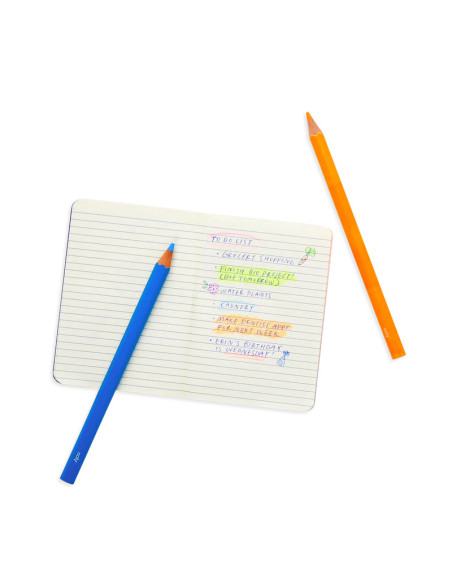 128-167,Creioane Colorate Neon Jumbo Brights - set de 6