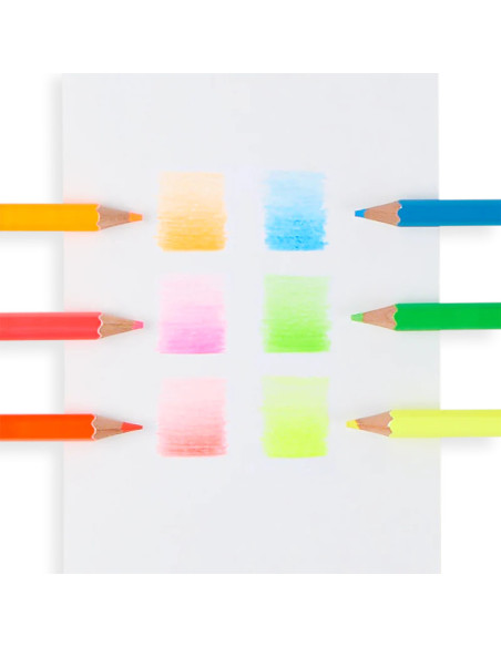128-167,Creioane Colorate Neon Jumbo Brights - set de 6