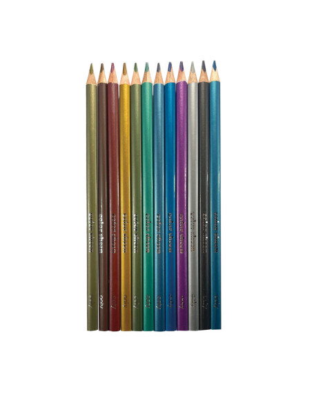 128-178,Creioane Colorate Metalice Color Sheen - Set de 12