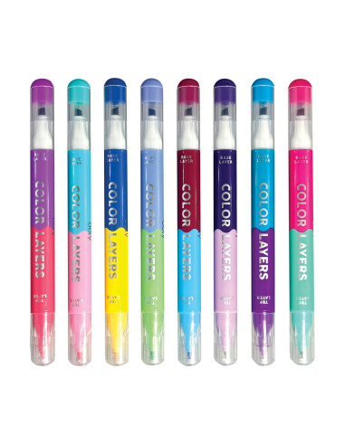 130-108,Carioci duble Color Layers - set de 8