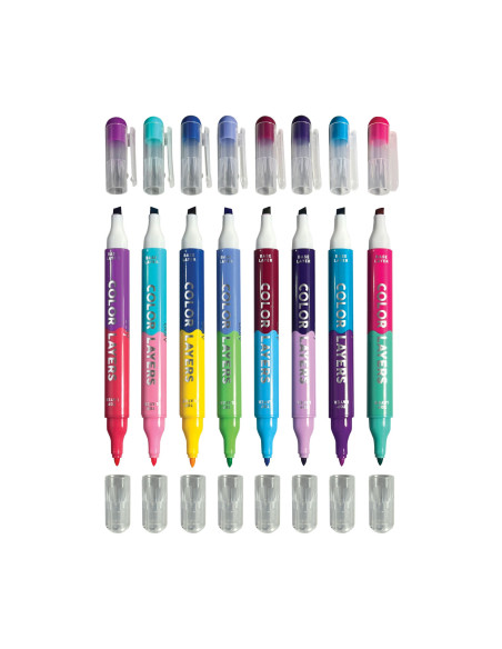 130-108,Carioci duble Color Layers - set de 8