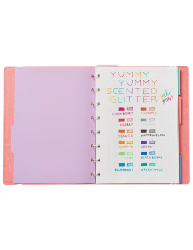 132-14,Pixuri cu gel colorate cu sclipici, parfumate, Yummy Yummy - Set de 12