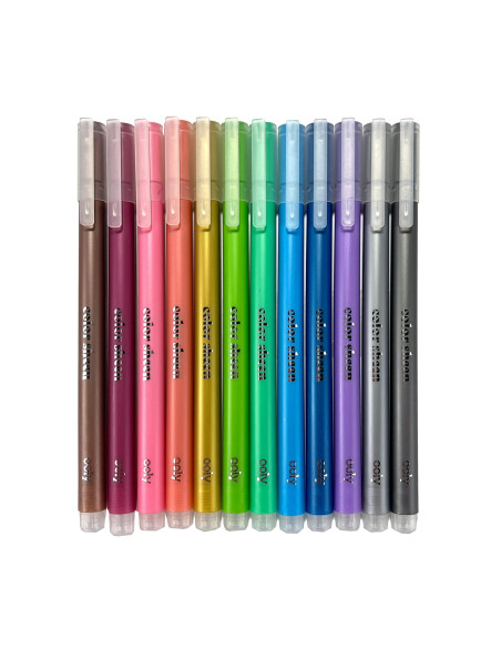 132-151,Pixuri cu gel colorate Metalice Color Sheen - Set de 12