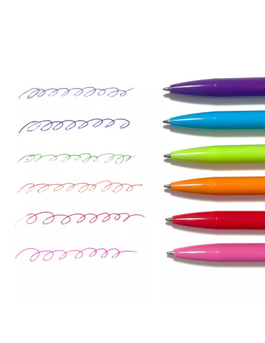 132-154,Pixuri colorate retractabile Bright Writers - set de 6