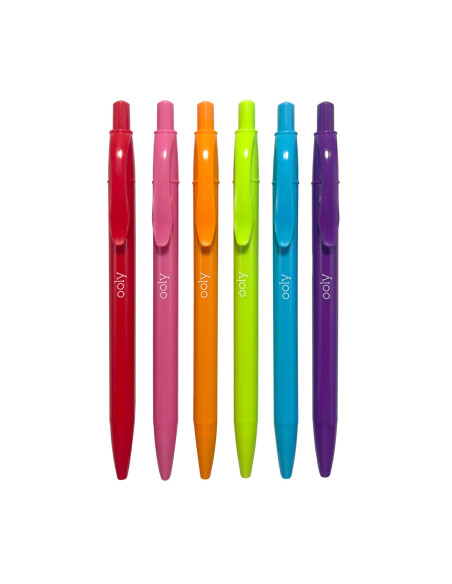 132-154,Pixuri colorate retractabile Bright Writers - set de 6