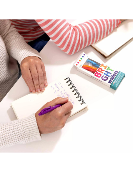 132-154,Pixuri colorate retractabile Bright Writers - set de 6