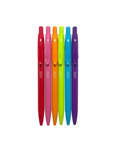 132-154,Pixuri colorate retractabile Bright Writers - set de 6