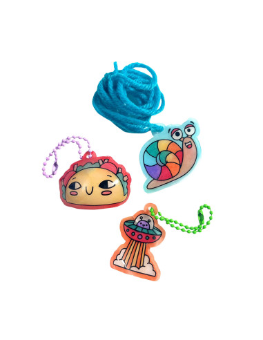 161-107,Set artistic DYI - Shrink-Its! - creaza brelocuri prin micsorare - Fun Friends