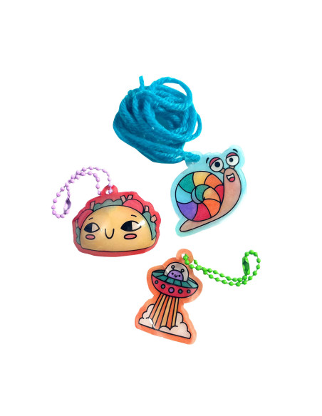 161-107,Set artistic DYI - Shrink-Its! - creaza brelocuri prin micsorare - Fun Friends