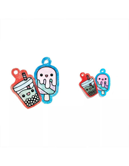 161-107,Set artistic DYI - Shrink-Its! - creaza brelocuri prin micsorare - Fun Friends