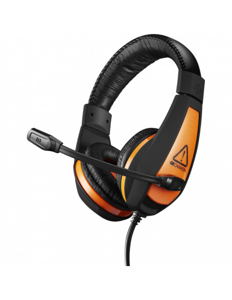 Casti Gaming Canyon Star Raider Black Orange