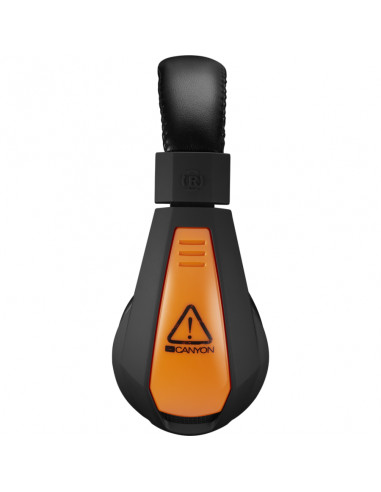 Casti Gaming Canyon Star Raider Black Orange