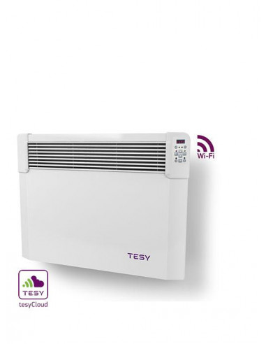 Convector TESY CN04 100 EIS CLOUD W, cu montaj pe perete cu