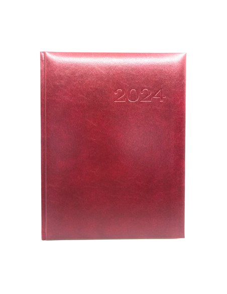 9493950,Agenda datata saptamanala Herlitz 2024, format A4, 128 pagini, Bordo