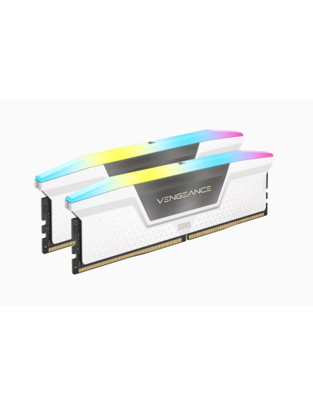 CMH32GX5M2D6000C36W,DDR Corsair - gaming Vengeance RGB, DDR5, 32GB (2x16GB), DDR5 6000, C36, 1.35V, Intel XMP, rev D, Alb "CMH32