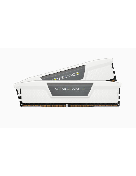 CMK32GX5M2B5200C40W,DDR Corsair - gaming Vengeance 32GB, DDR5, 5200MHz, CL40, 2x16GB, 1.25V, Alb "CMK32GX5M2B5200C40W"